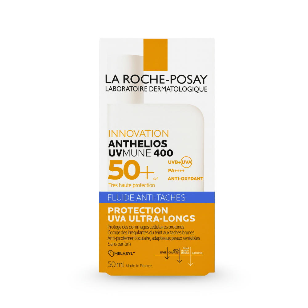 واقي شمس لاروش بوزيه انثيليوس المضاد للبقع – 50مل | La Roche-Posay Anthelios UVMUNE 400 Fluid Anti-Taches SPF50+