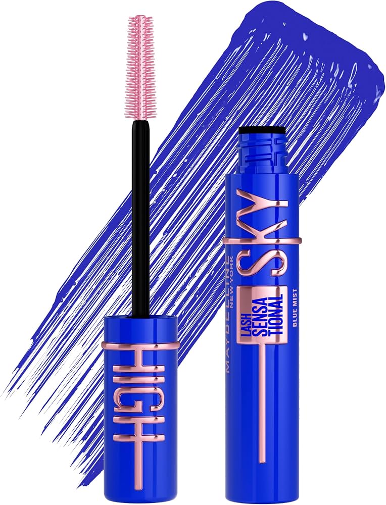 MAYBELLINE  MAYBELLINE Mascara Lash Sensa Tonal Sky High blue mist - 7.2ml | ميبيلين ماسكارا هاي سكاي - 7.2مل