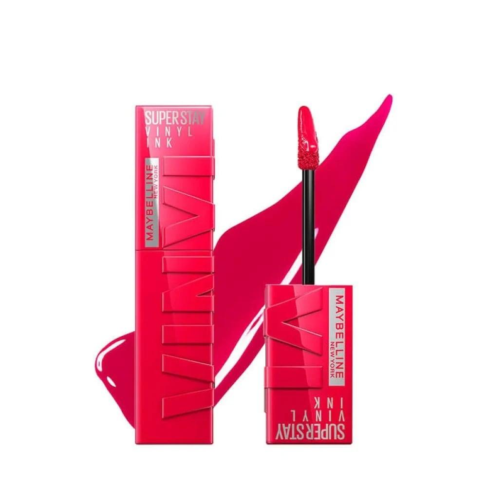 أحمر شفاه سائل لامع Maybelline SuperStay Vinyl Ink بدرجة 45