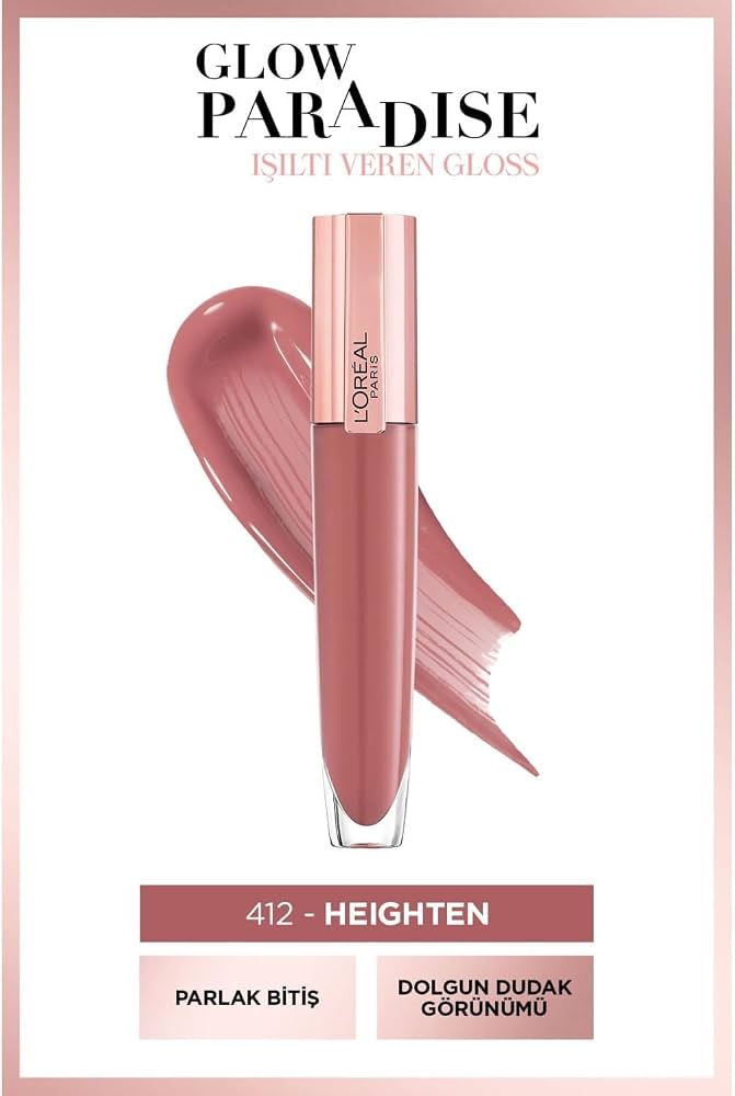 ملمع شفاه L'Oréal Paris Glow Paradise Balm-in-Gloss بدرجة اللون 412 