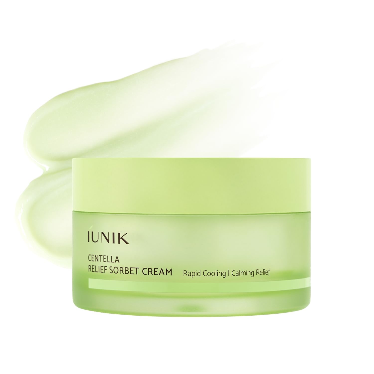IUNIK Centella Relief Sorbet Cream 50ml اي يونيك كريم جل مرطب ومهدئ يمنح البشرة إحساس بالبرودة والانتعاش