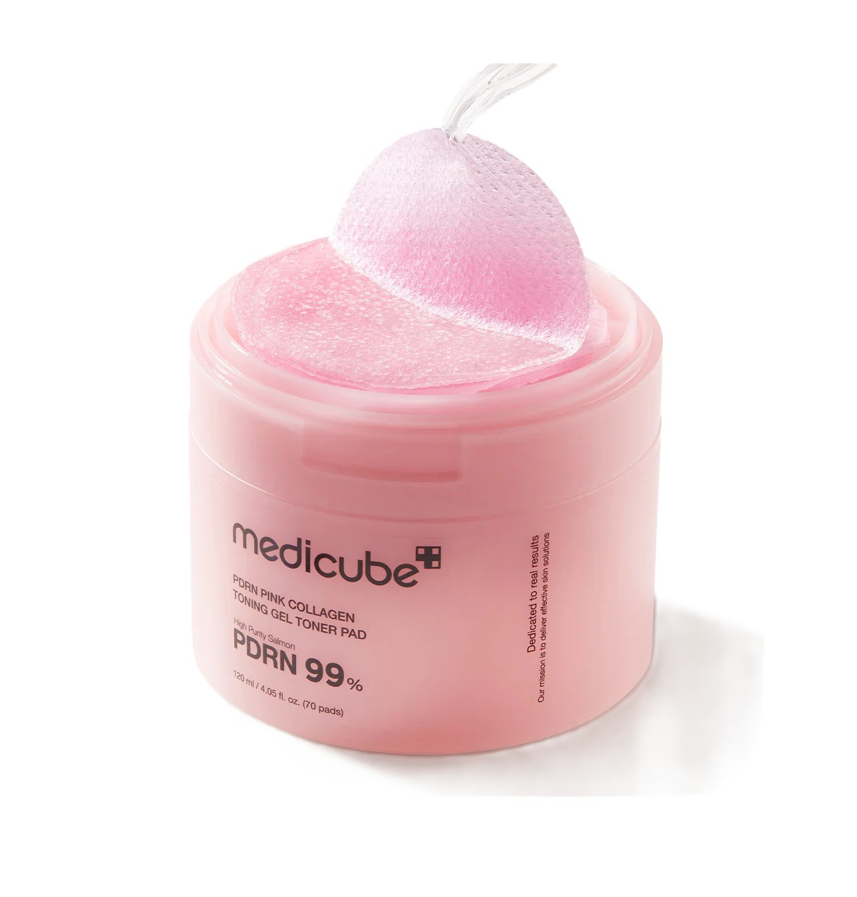 MEDICUBE PDRN Pink Collagen Toning Gel Toner Pad 120ml/70 pads بادات تونر من ميديكيوب