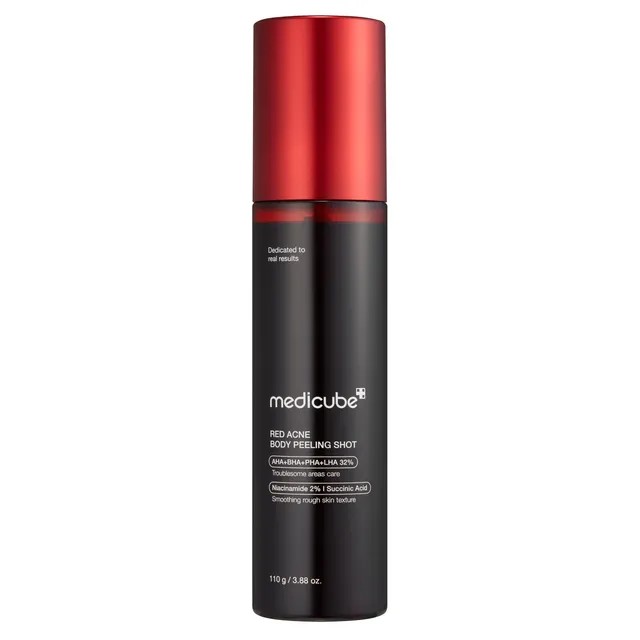 MEDICUBE Red Acne Body Peeling Shot 110g رذاذ مقشر للجسم من ميديكيوب 32,000 د.ع