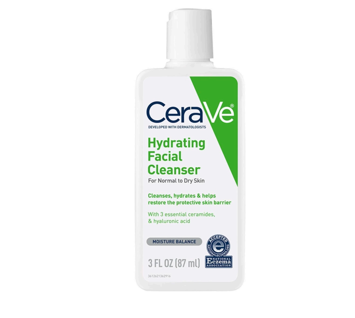 Cerave hydrating facial cleanser for normal to dry skin 87ml سيرافي غسول مرطب للبشرة العادية والجافة