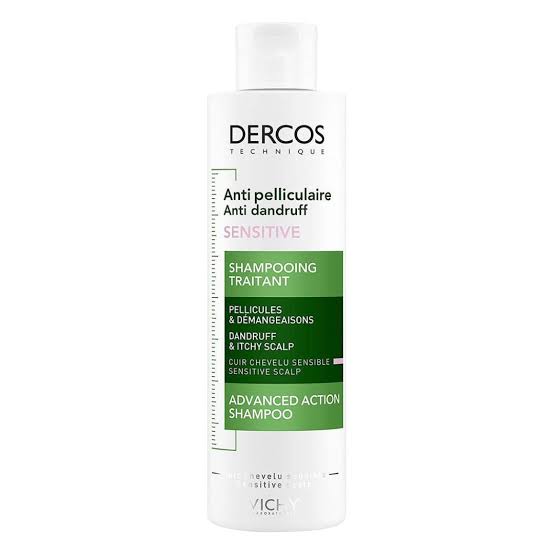 شامبو ديركوس المضاد للقشرة لفروة الرأس الحساسة 200 مل - فيشي VICHY DERCOS 