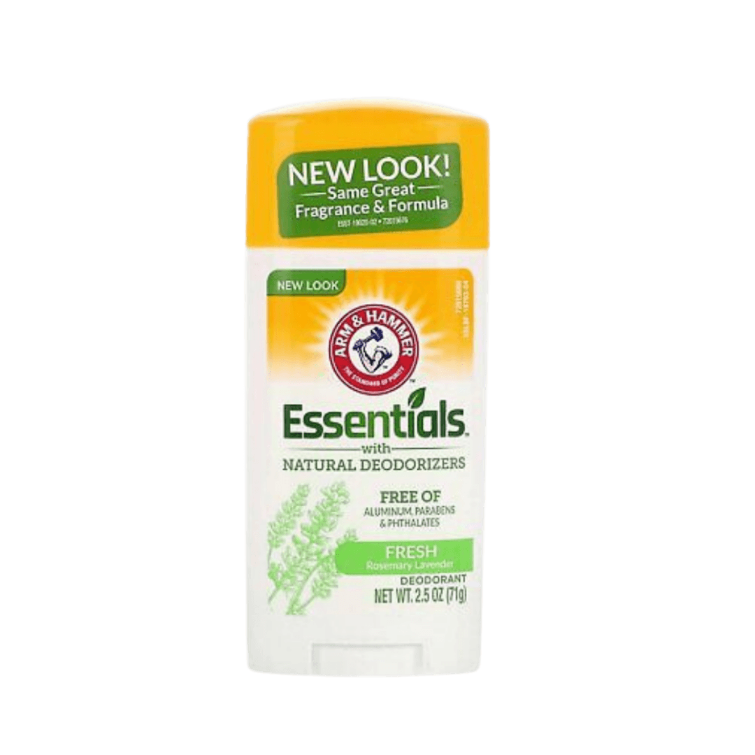 ARM & HAMMER Essentials Natural Deodorant Fresh - 71g |ارم اند هامر مزيل عرق برائحة الروزماري واللافندر - 71 غرام