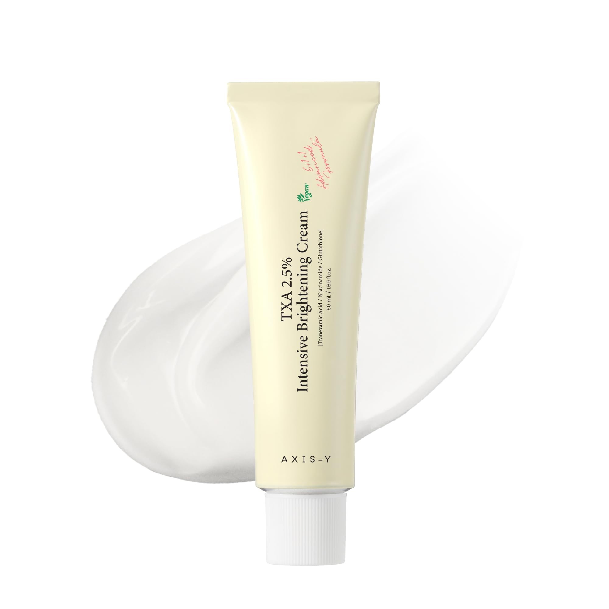 AXIS-Y TXA 2.5% Intensive Brightening Cream 50ml اكسزز واي كريم تفتيح البشرة مصمم لمعالجة التصبغات والبقع الداكنة