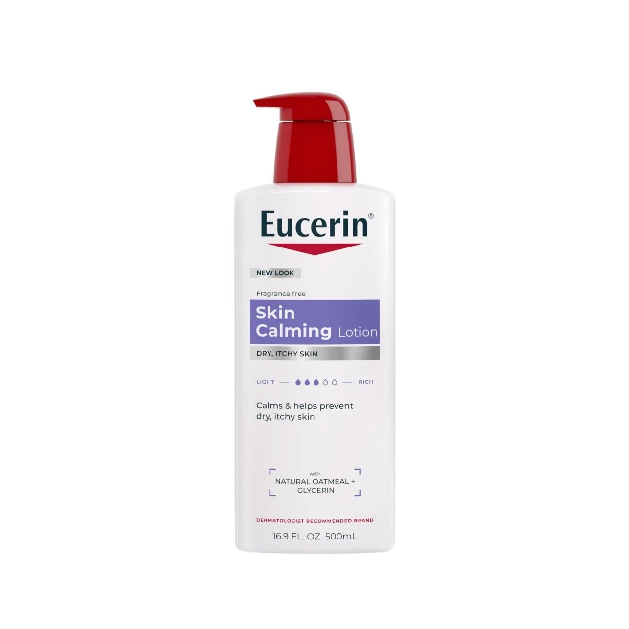 Eucerin Skin Calming Body Lotion for Dry, Itchy Skin,500ml يوسرين لوشن البشرة الحساسة و المتهيجة