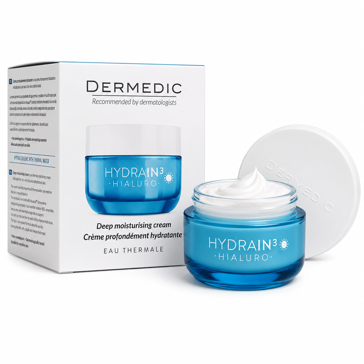 DERMEDIC Deep Moisturizing Cream - 50ml | ديرمديك مرطب هيالورنيك اسيد نهاري spf 15 - 50 مل