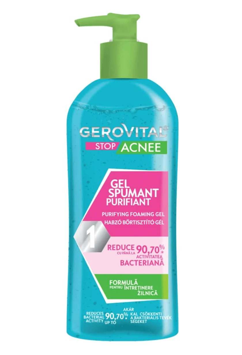 Gerovital stop acnee face wash 150 ml غسول جيروفيتال مضاد للحبوب للبشرة الدهنية و المختلطة
