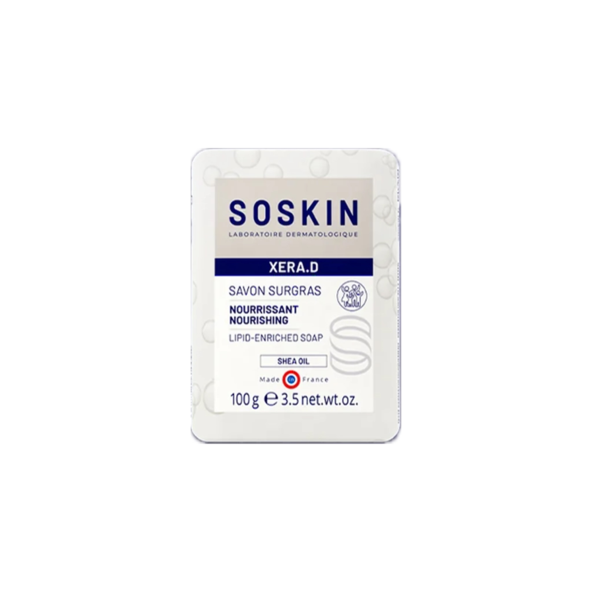 صابون زيرا د المرطب للبشرة الجافة من سوسكن Soskin xera d soap