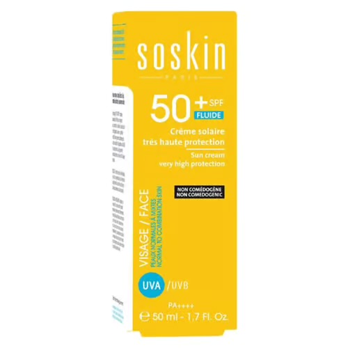 واقي شمس البشرة المختلطة و العادية 50 مل soskin sun cream combination and normal skin
