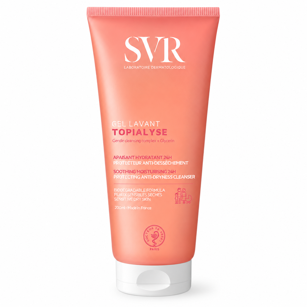 SVR Topialyse Cleansing Gel Dry And Sensitive Skins - 400ml | اس في ار غسول للبشرة الجافة و الحساسة - 400 مل
