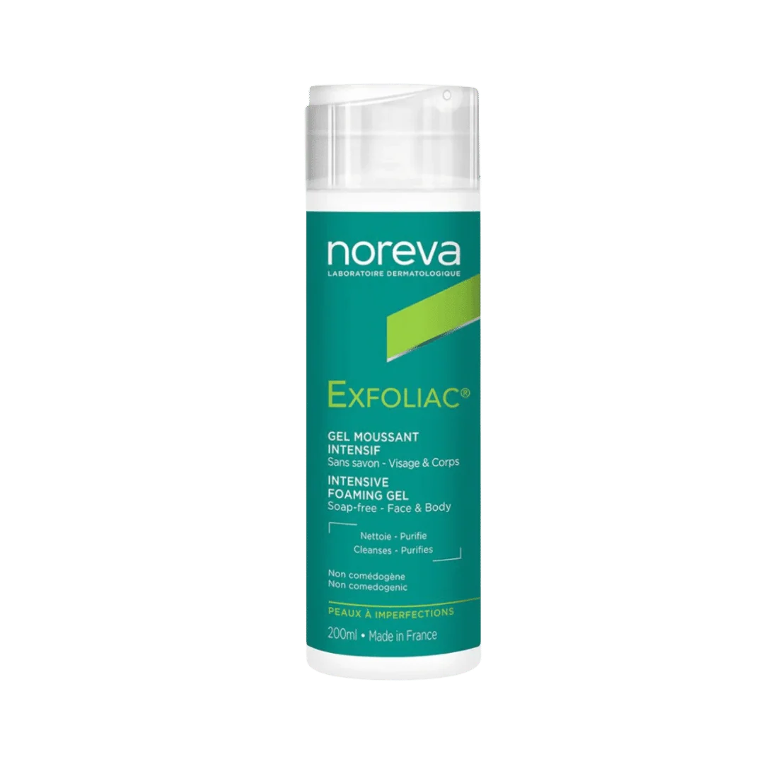 Noreva Exfoliac Foaming Gel - 200ml | نوريفا غسول جل رغوي للبشرة الدهنية - 200 مل