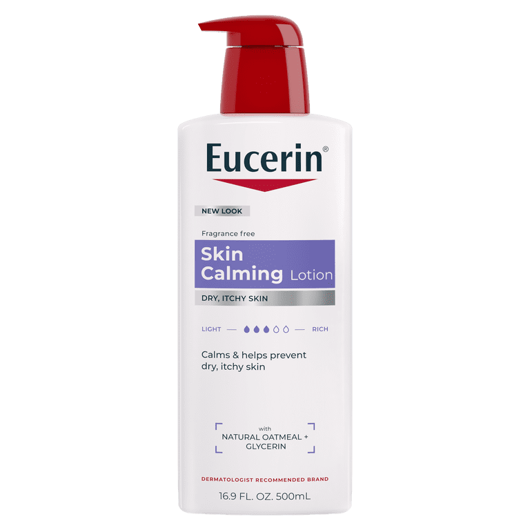 يوسرين لوشن مهدأ للبشرة من الحكة و الجفاف Eucerin Skin Calming Body Lotion, For Dry, Itchy Skin, 16.9 Fl. Oz. Bottle
