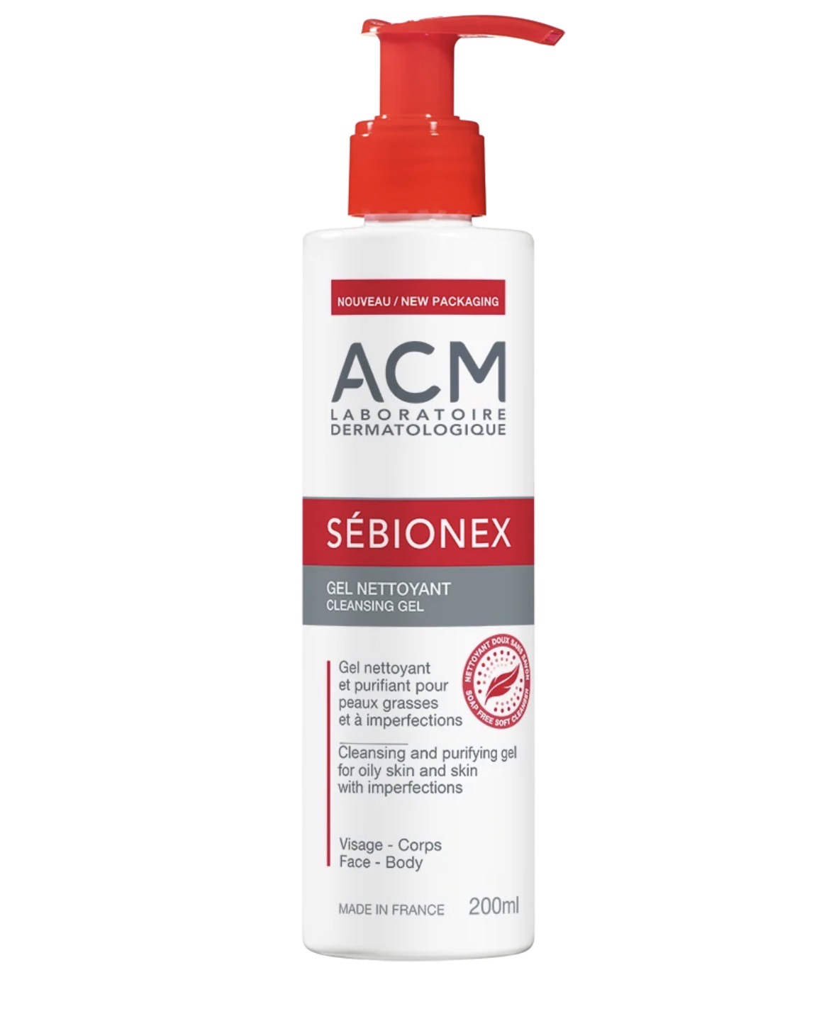 غسول بشرة دهنية معرضة للحبوب سيبيونكس ACM Sébionex - Teens with acne-prone skin Cleansing gel