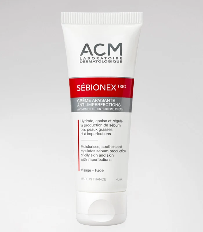 كريم معالج للبشرة الدهنية الثلاثي ACM Sébionex - Teens with acne-prone skin Soothing anti-imperfection cream trio