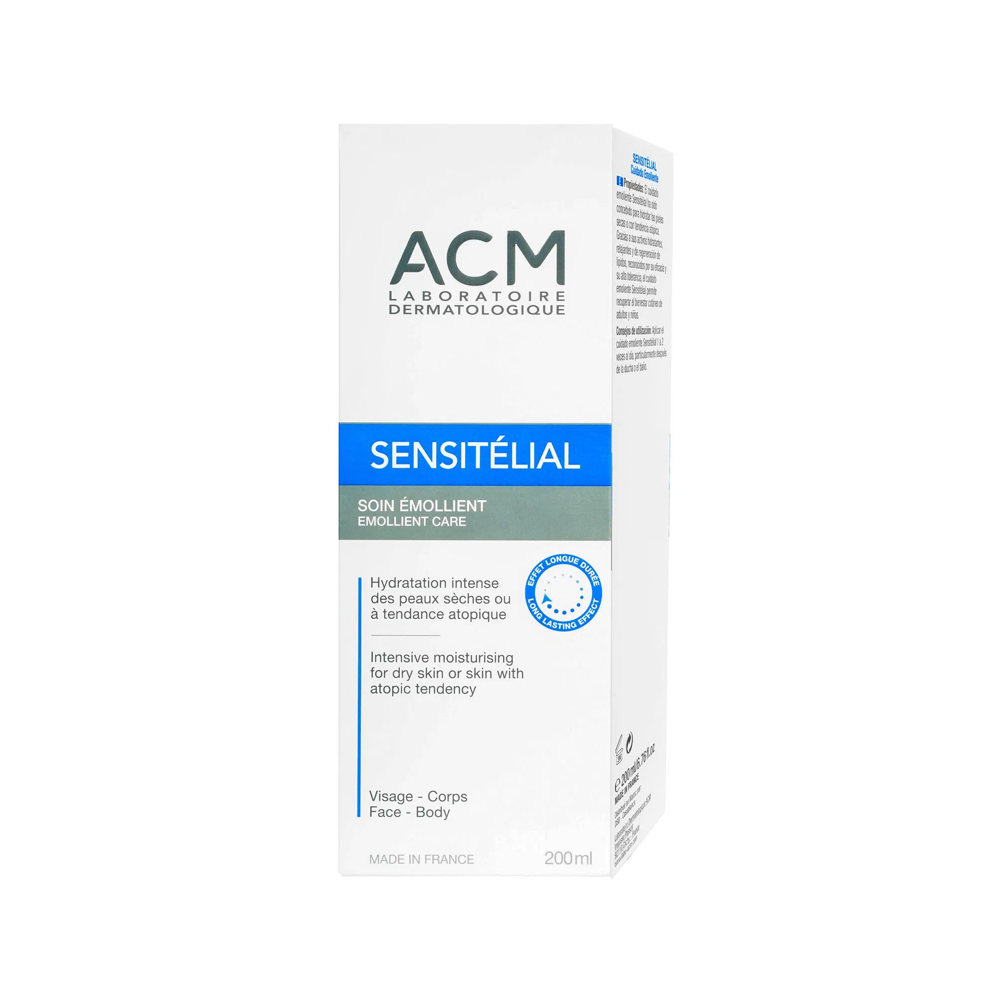 مرطب و مهدأ للجسم و الوجه البشرة الحساسة ACM  ACM Sensitelial Emollient Care Body 200 Ml
