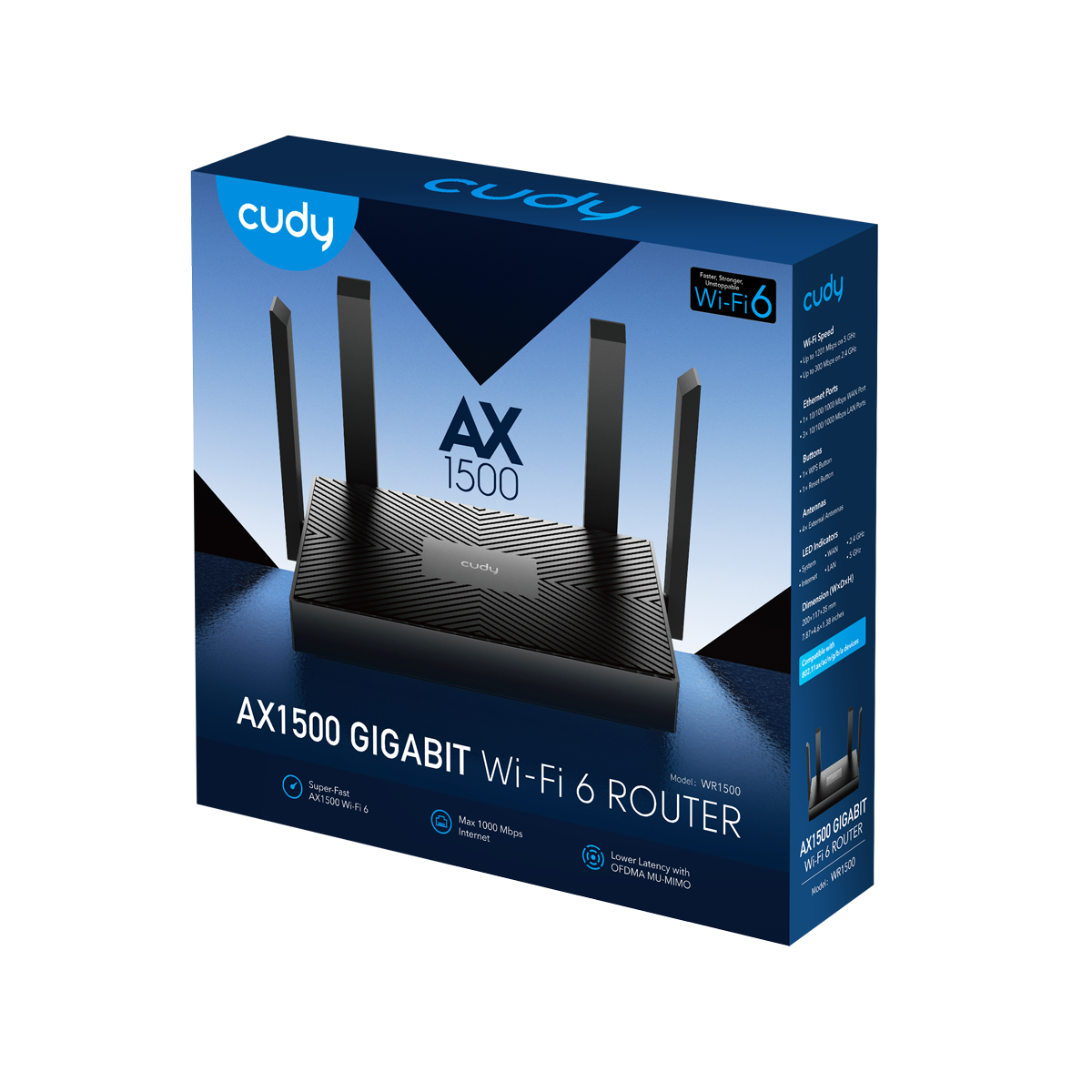 CUDY AX1500 Mesh Wi-Fi 6 Router