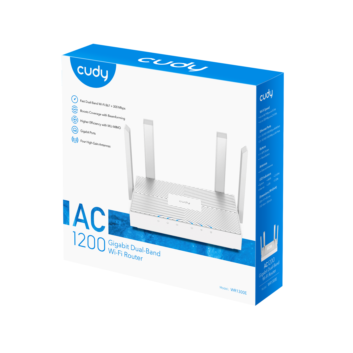 Cudy WR1300E AC1200 Gigabit Mesh Wi-Fi Router