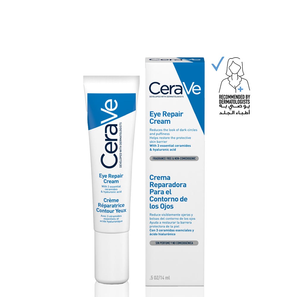 سيرافي كريم مرطب العين للهالات السوداء والانتفاخات مع حمض الهيالورونيك 14 ملCerave eye repair cream