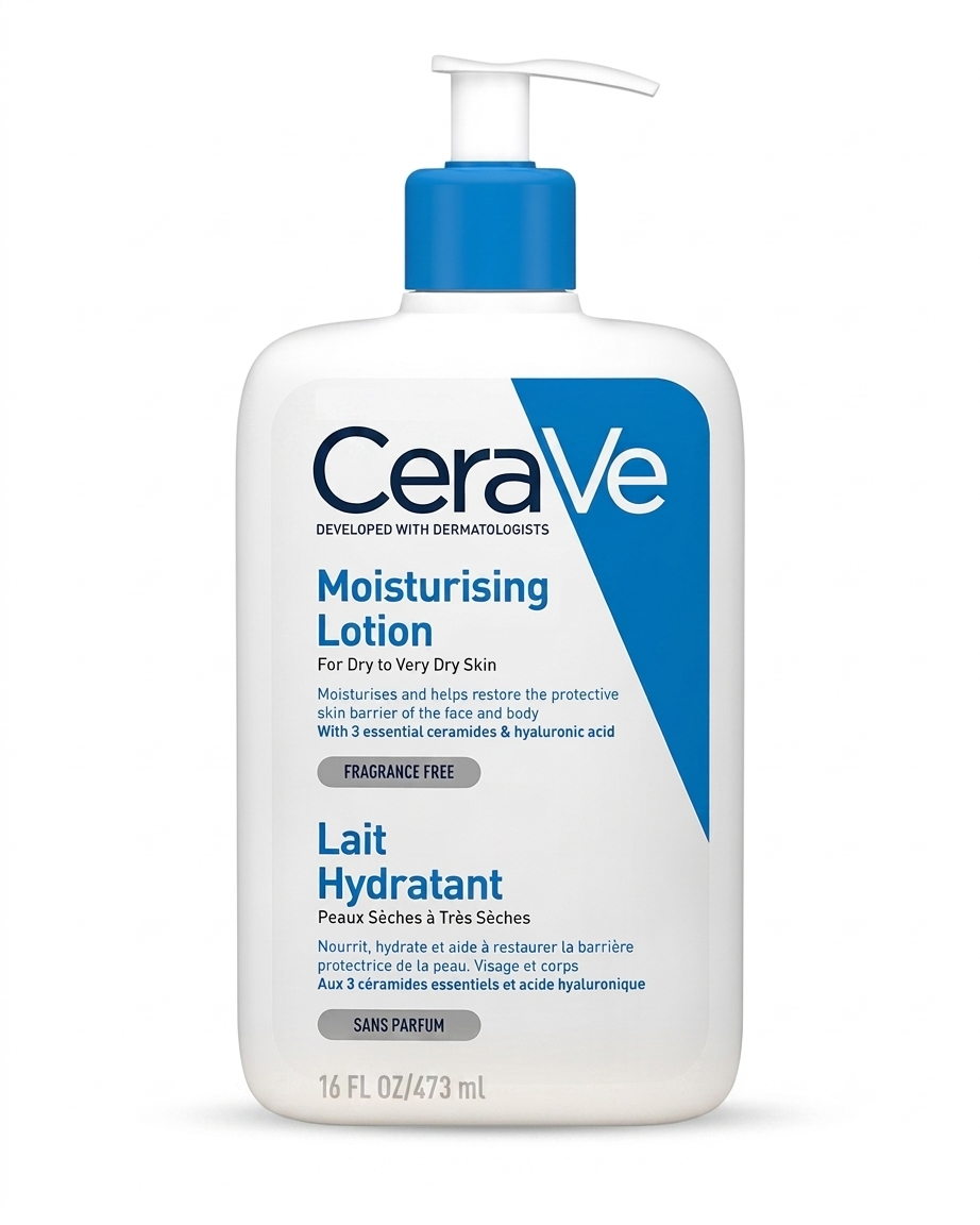 Cerave Lait Hydratant 473 ml for dry to very dry skin   سيرافي لوشن مرطب للبشرة الجافة الى الجافة جداً